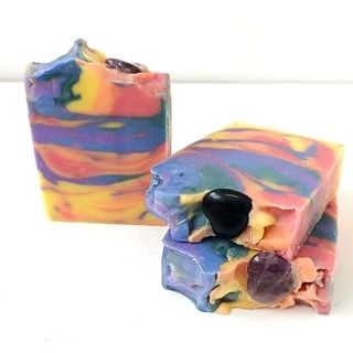 Rainbow love (pride) Crystal soap