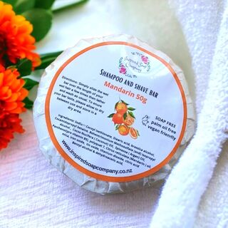 Shampoo and shave bars, soap free, vegan and palm oil free