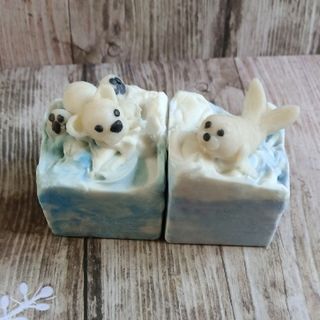 Polar bear and seal Artisan soap nz